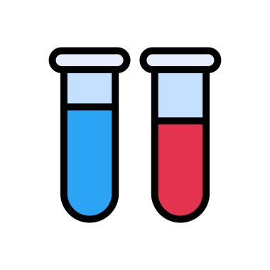 araştırma vektörü düz renk simgesi