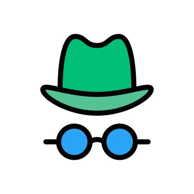 Dedektif vektör düz renk simgesi