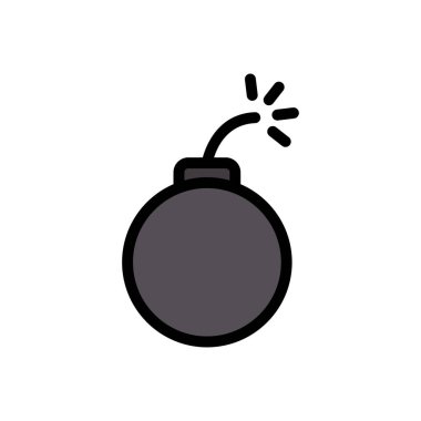 patlama vektörü düz renk simgesi