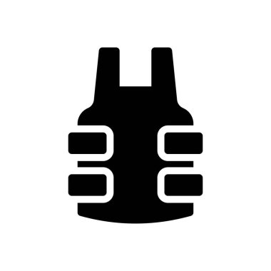 Ceket vektör düz simgesi