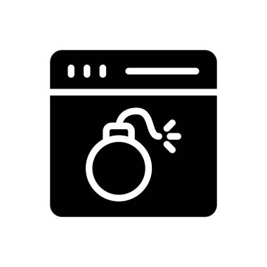 patlama vektörü düz simgesi