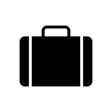 evrak çantası vektör düz simgesi