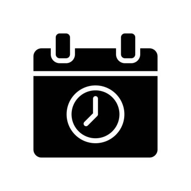 zaman vektör düz simgesi