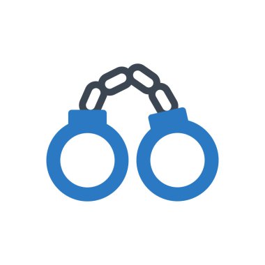 tutuklu vektör renk simgesi