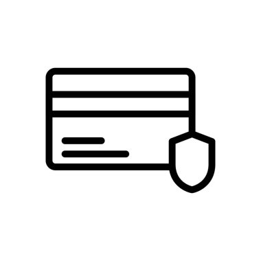 vektör ince çizgi simgesini öde