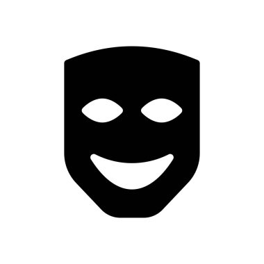 maske vektör düz simgesi