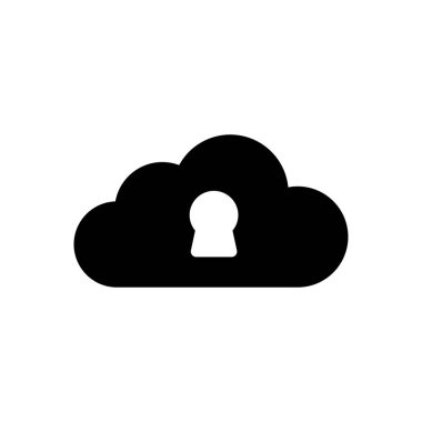 vektör düz simgesini kilitle