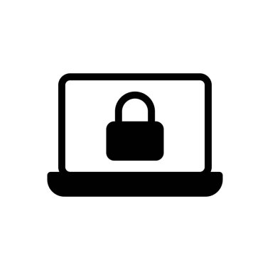 Güvenli vektör simgesi düz simgesi