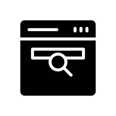 Web sayfası vektör simgesi düz simgesi