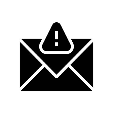 tehdit vektör düz simgesi