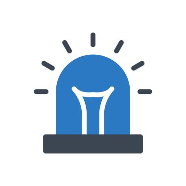 Uyarı vektör renk simgesi