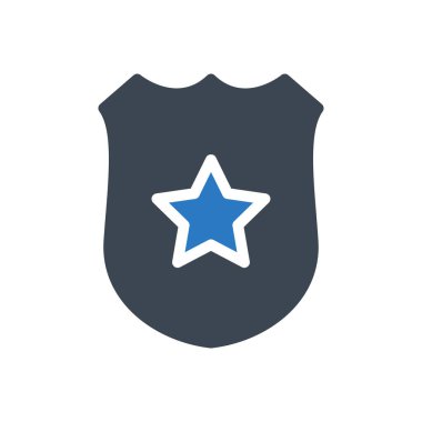 Rozet vektörü renk simgesi