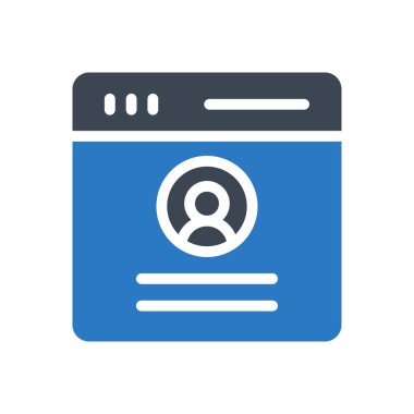 tarayıcı vektör renk simgesi