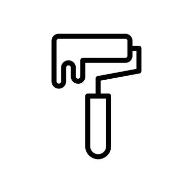 boyama vektörü ince çizgi simgesi