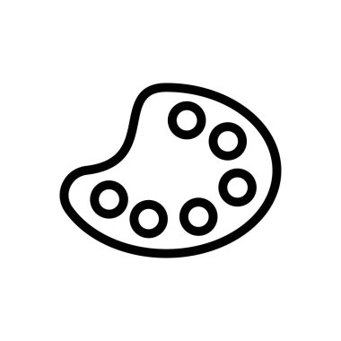 renk vektörü ince çizgi simgesi