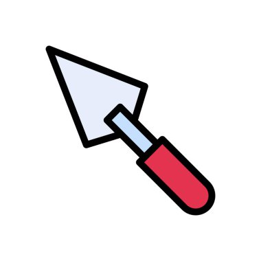 Mason vektörü düz renk simgesi