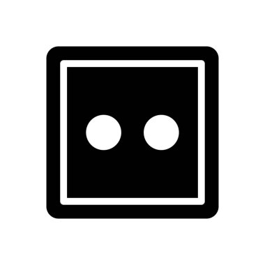 elektrik vektör sembolü düz simge