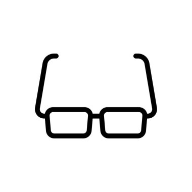 gözlük vektörü ince çizgi simgesi