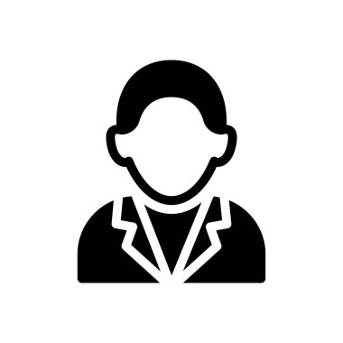 Adam vektör sembolü düz simge