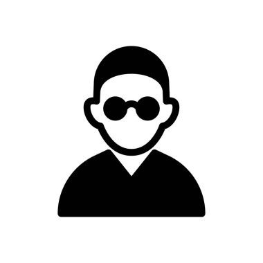 avatar vektör düz simge