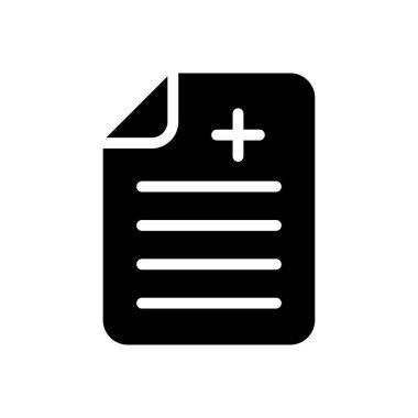 tıbbi vektör sembolü düz simge