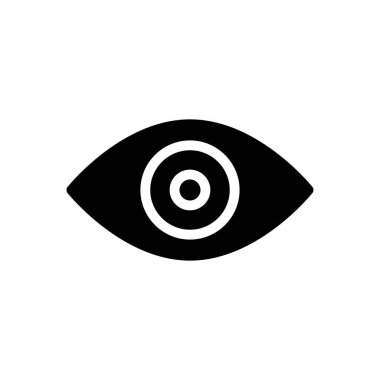 Retina vektör simgesi düz simge