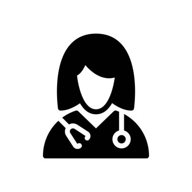 dişi vektör sembolü düz simge