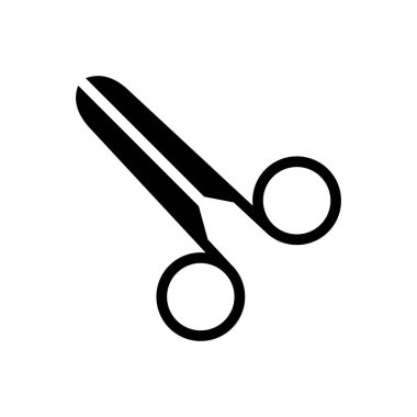 vektör düz simgesini kes