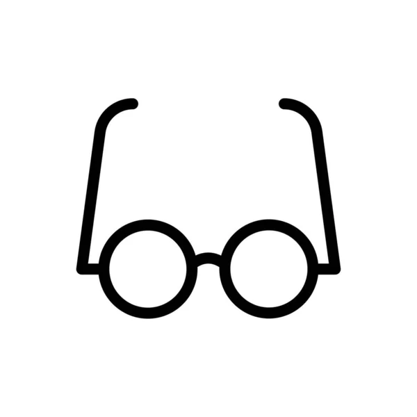 Gözlük Vektörü Ince Çizgi Simgesi — Stok Vektör