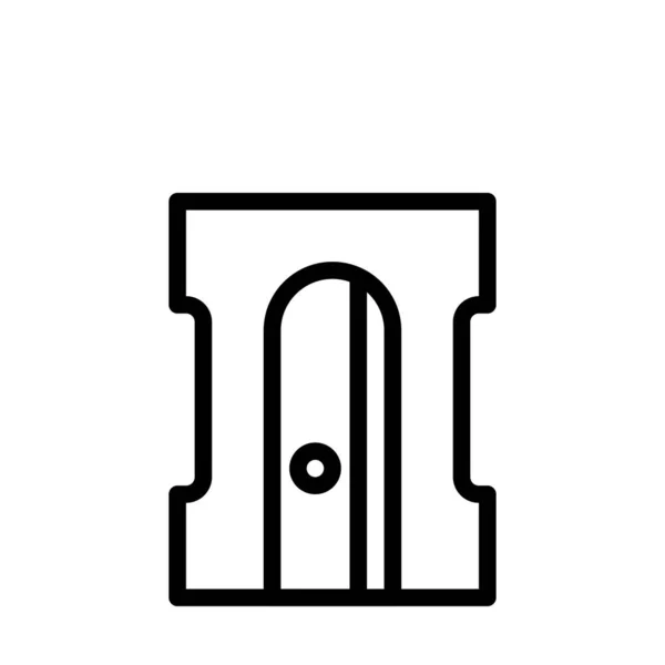 Icône Ligne Mince Vecteur Stationnaire — Image vectorielle