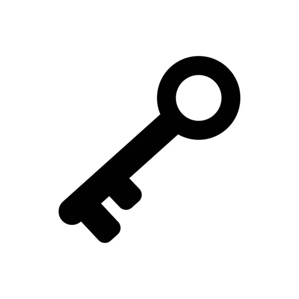 Lock Vector Glyph Flat Icon — Stock Vector