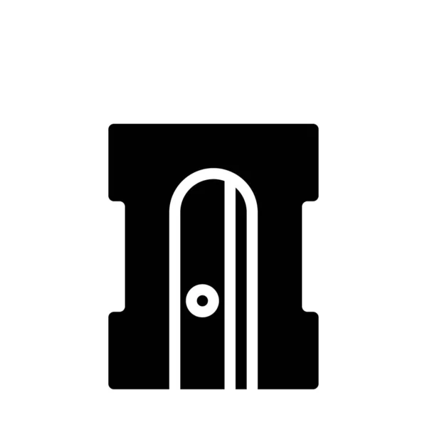 Stationäre Vektor Glyphen Flaches Symbol — Stockvektor