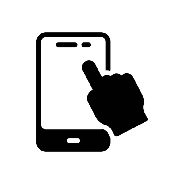 dokunmatik vektör düz simge