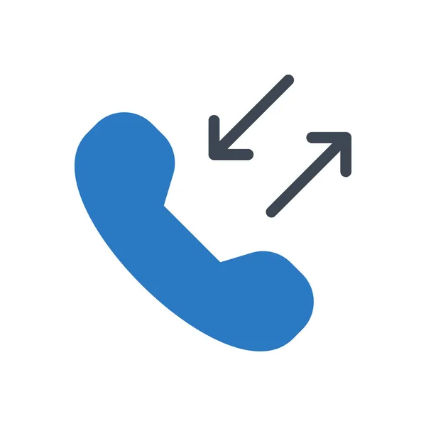 Neem Contact Met Ons Vector Glyph Kleur Pictogram — Stockvector