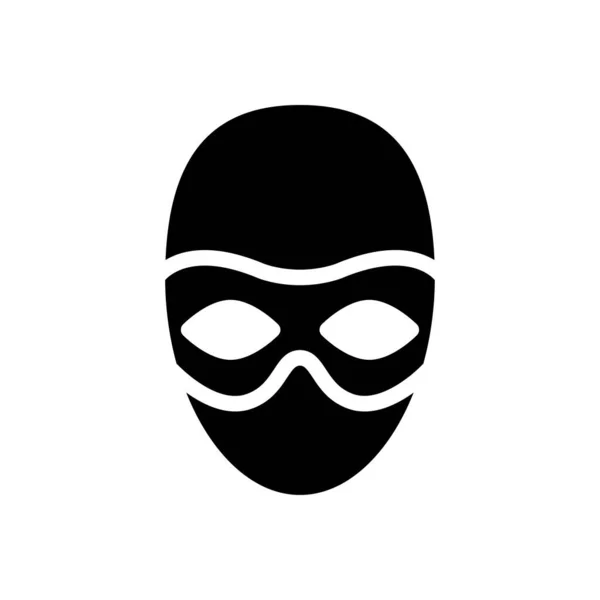 Robber Vector Glyph Flat Icon — 스톡 벡터