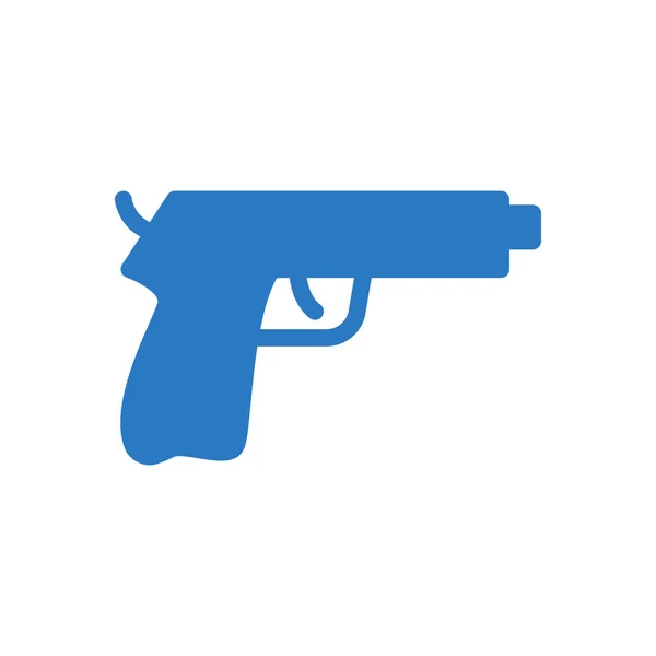 Pistol Vektor Glyf Färg Ikon — Stock vektor
