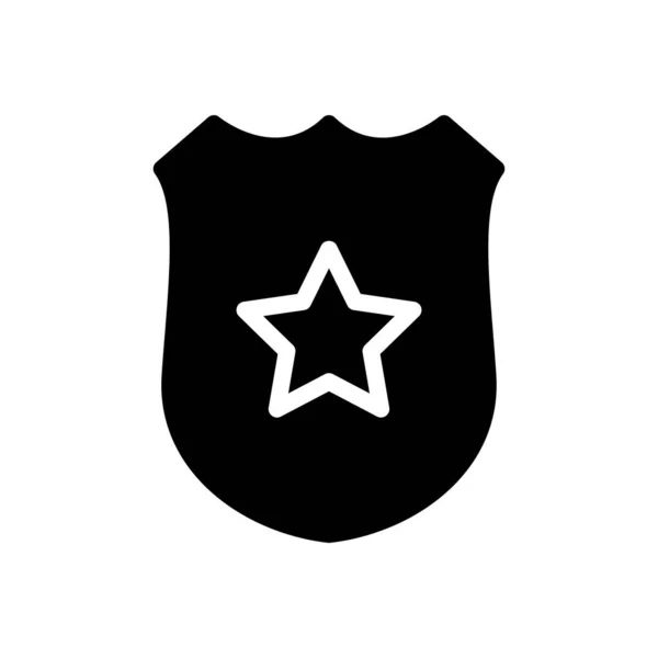 Ícone Liso Glifo Vetorial Emblema — Vetor de Stock