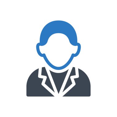 Adam vektör renk simgesi