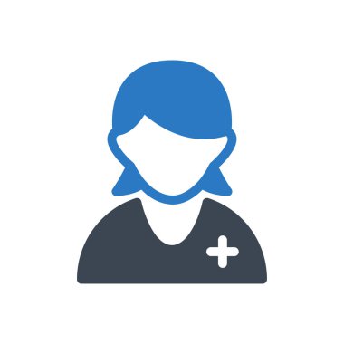 Hasta vektör renk simgesi