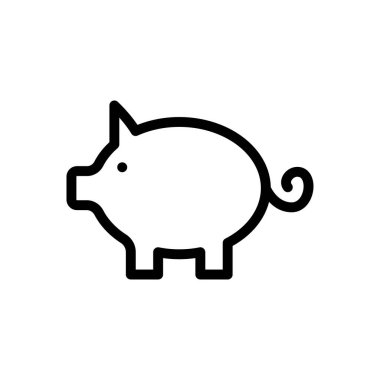 bank vektörü ince çizgi simgesi