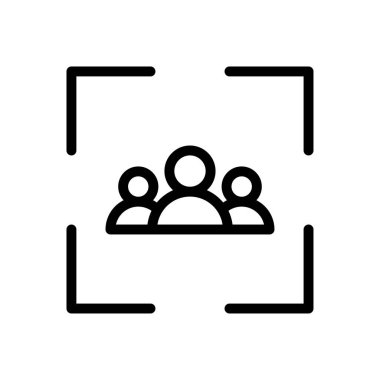 hedef vektör ince çizgi simgesi