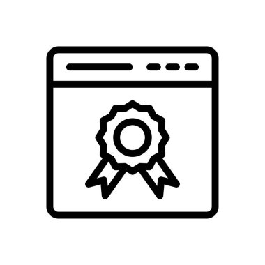 ödül vektörü ince çizgi simgesi