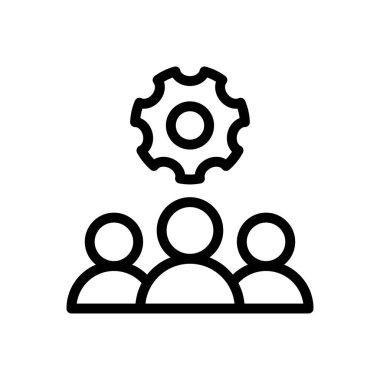 SEO vektör ince çizgi simgesi