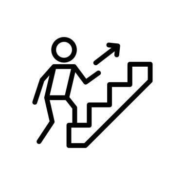 yukarı vektör ince çizgi simgesi