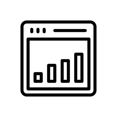 grafik vektörü ince çizgi simgesi