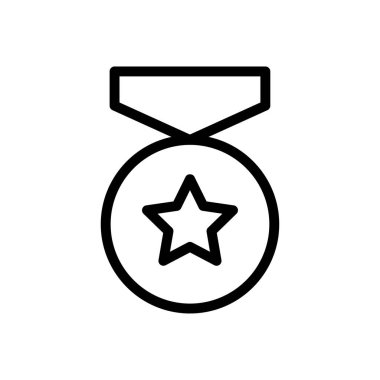 rozet vektörü ince çizgi simgesi