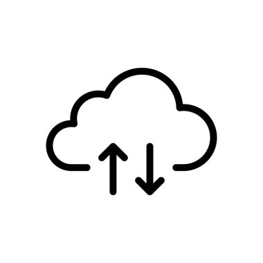 vektör ince çizgi simgesi yükle