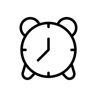 saat vektörü ince çizgi simgesi