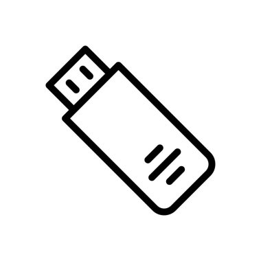 flaş vektör ince çizgi simgesi