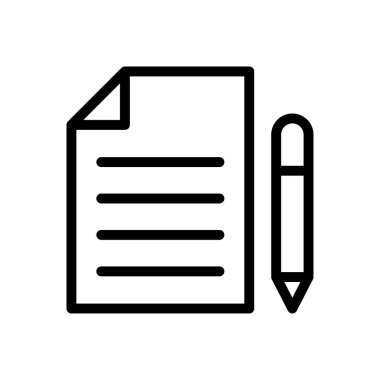 dosya vektörü ince çizgi simgesi